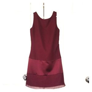 Vera Wang Red Wine Dress